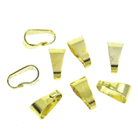 Brass Snap On Bail, plated nickel, lead & cadmium free Approx 