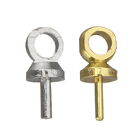 Brass Peg Bail, plated Approx 1.5mm 