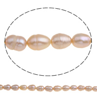 Baroque Cultured Freshwater Pearl Beads, natural, pink, 8-9mm Approx 0.8mm Approx 13.5 Inch 