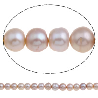 Potato Cultured Freshwater Pearl Beads, natural, pink, 12-14mm Approx 0.8mm Approx 15 Inch 