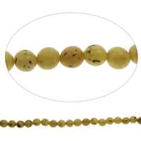 DIY buddhistische Perlen, Bodhi Wurzel, rund, originale Farbe, 10-13mm, Bohrung:ca. 1.5mm, Länge:ca. 33 ZollInch, ca. 82PCs/Strang, verkauft von Strang