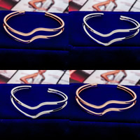 Zinc Alloy Cuff Bangle, plated lead & cadmium free, 65mm, Inner Approx 60mm Approx 7 Inch 