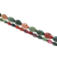 Треснувший Агат Бусины, Закрученная форма, разный размер для выбора, разноцветный, отверстие:Приблизительно 1mm, длина:Приблизительно 14-15 дюймовый, продается Strand