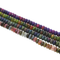 Crackle Agate Beads, Rondelle, faceted Approx 1mm Approx 15 Inch, Approx 