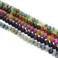 Fire Agate Beads, Rondelle, faceted Approx 1.5mm Approx 15 Inch, Approx 
