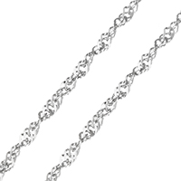 Stainless Steel Singapore Chain, original color 