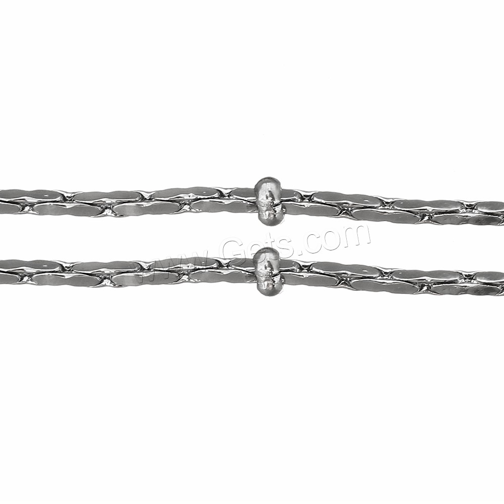 Stainless Steel Boston Chain, different size for choice, original color, Sold By m
