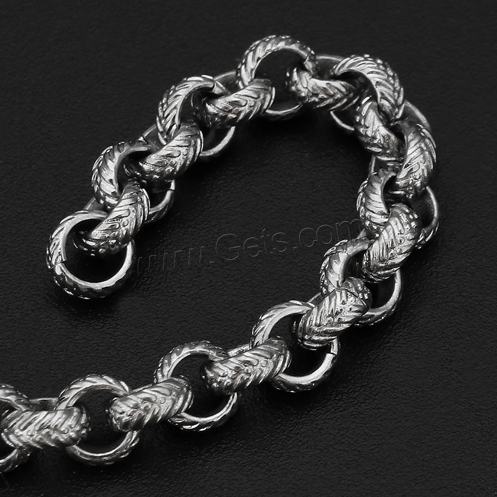 Stainless Steel Rolo Chain, different size for choice, original color, Sold By m