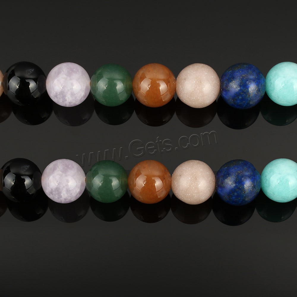 Gemstone Beads, Round, natural, different size for choice, Hole:Approx 1.5mm, Length:Approx 15.8 Inch, Sold By Strand