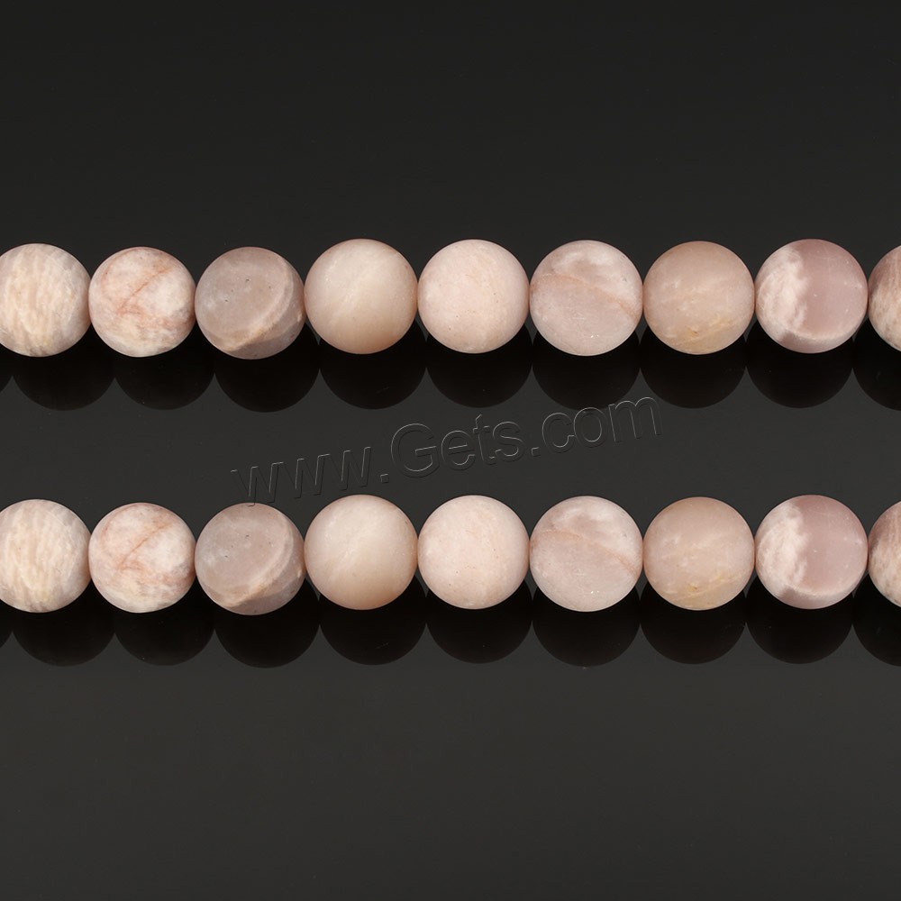Sunstone Bead, Round, natural, different size for choice & frosted, Hole:Approx 1mm, Length:Approx 15.5 Inch, Sold By Strand