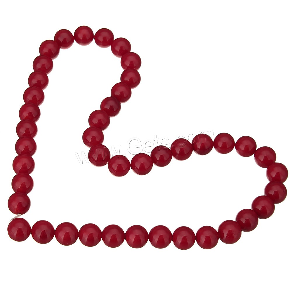 South Sea Shell Beads, Round, different size for choice, red, Hole:Approx 0.1mm, Length:Approx 16 Inch, Sold By Strand
