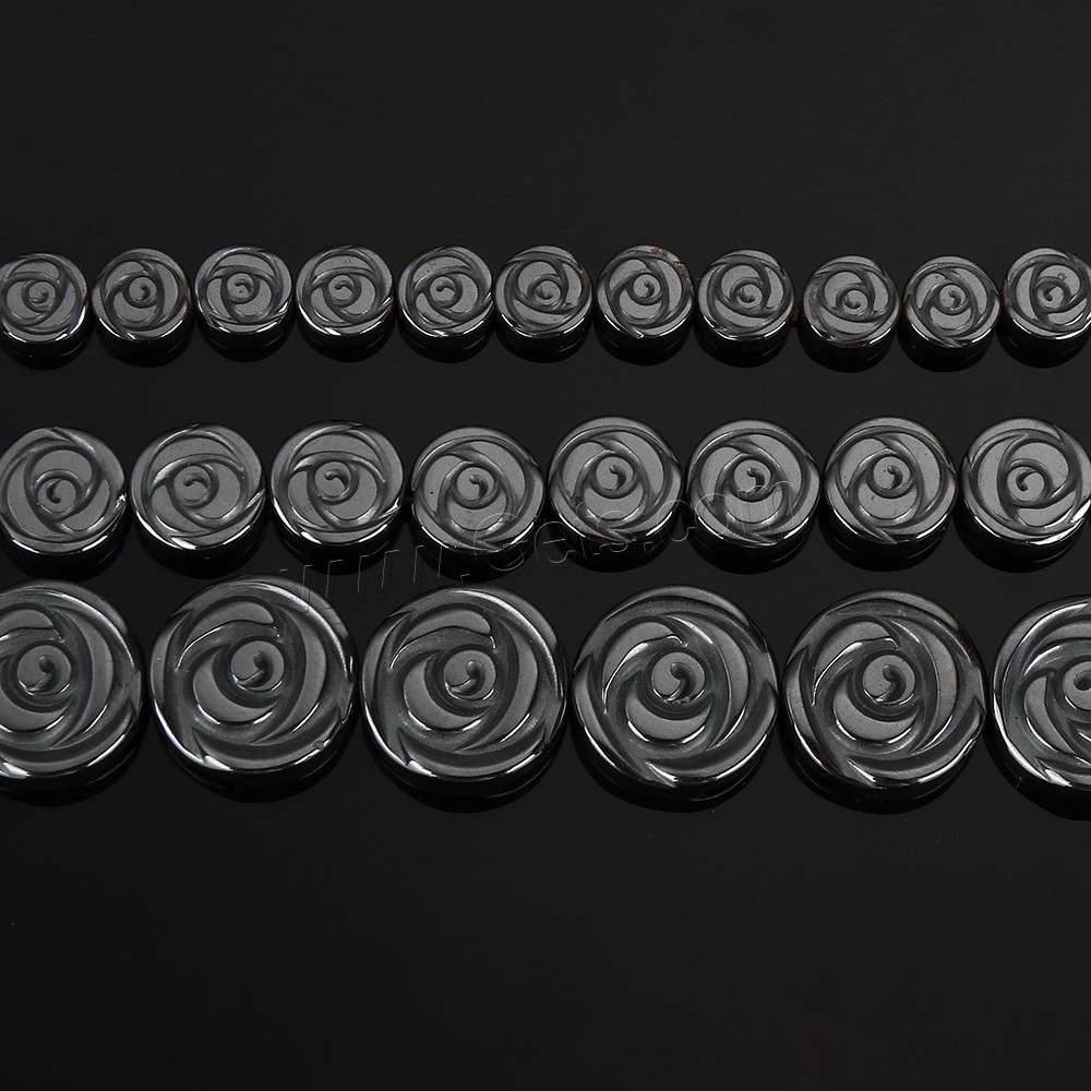 Las Perlas De Hematites Sin Magnético, Hematita no magnética, Flor, diverso tamaño para la opción, más colores para la opción, agujero:aproximado 1mm, Vendido por Sarta