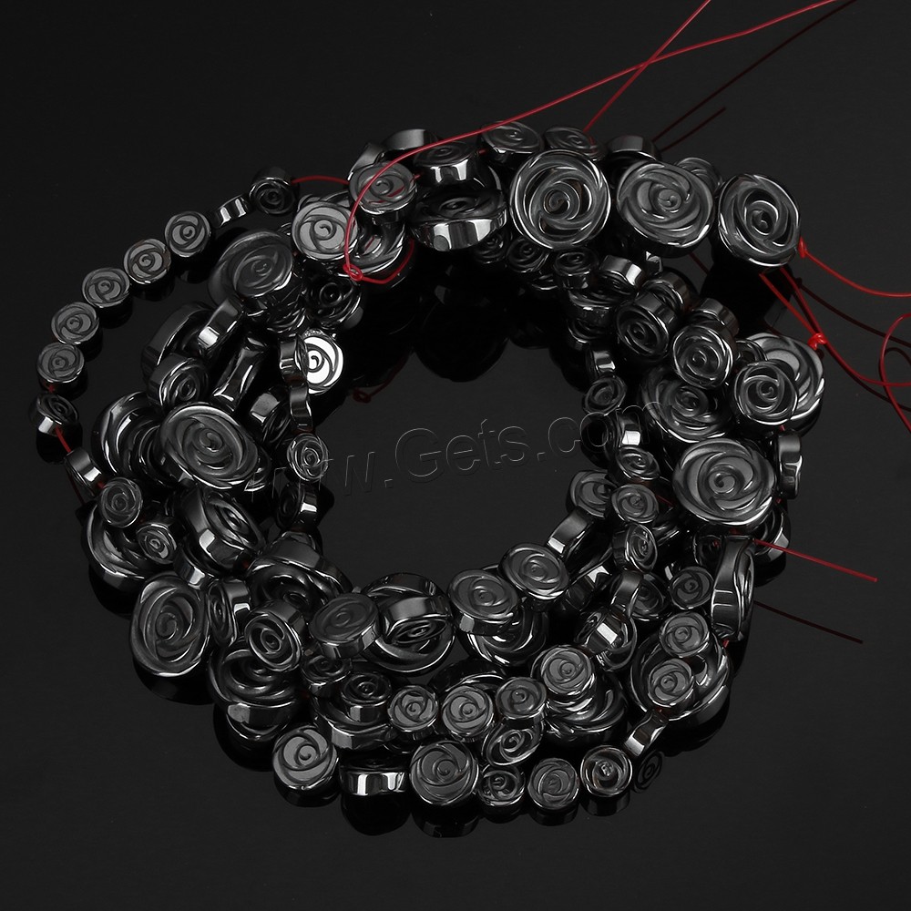 Non Magnetic Hematite Beads, Flower, different size for choice, more colors for choice, Hole:Approx 1mm, Sold By Strand