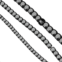 Nicht magnetische Hämatit Perlen, Non- magnetische Hämatit, Würfel, verschiedene Größen vorhanden, keine, Bohrung:ca. 0.5mm, Länge:ca. 16 ZollInch, verkauft von Strang