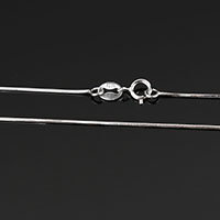 Серебряное ожерелье цепи, Серебро 925 пробы, различной длины для выбора & змея цепи, 0.6mm, продается Strand