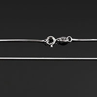 Collar de cadena de plata esterlina, plata de ley 925, longitud diferente para la opción & cadena de la serpiente, 0.8mm, Vendido por Sarta