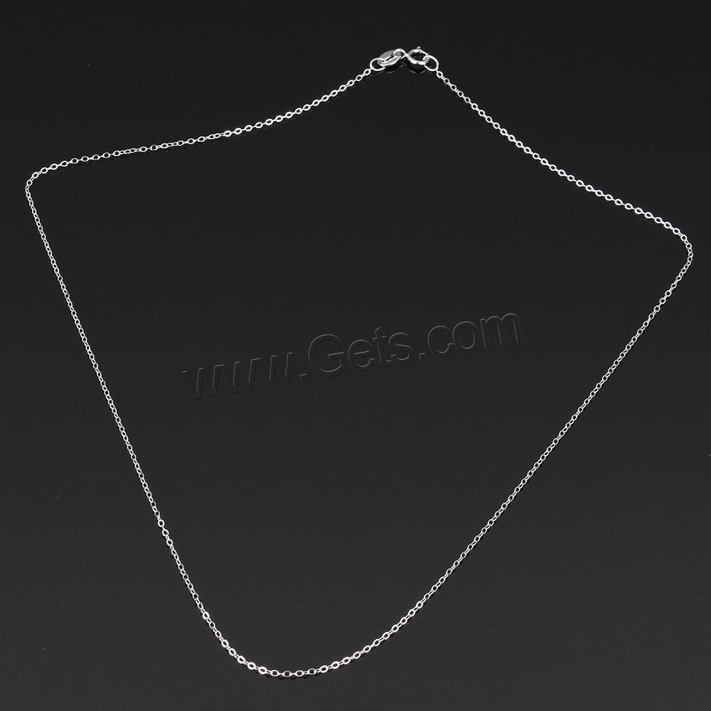 Sterling Silver Necklace Chain, 925 Sterling Silver, different length for choice & oval chain, Sold By Strand