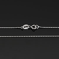 Серебряное ожерелье цепи, Серебро 925 пробы, различной длины для выбора & Бостон цепь, 0.5mm, продается Strand