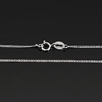 Серебряное ожерелье цепи, Серебро 925 пробы, различной длины для выбора & твист овал продается Strand