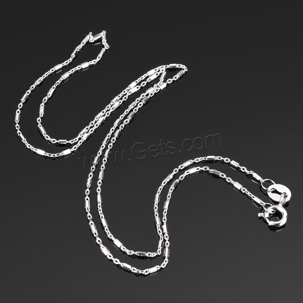 Collar de cadena de plata esterlina, plata de ley 925, longitud diferente para la opción & cadena oval, 3.7x1x1mm, Vendido por Sarta