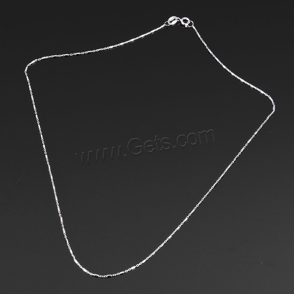 Серебряное ожерелье цепи, Серебро 925 пробы, различной длины для выбора & Овальный цепь, 3.7x1x1mm, продается Strand