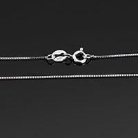 Серебряное ожерелье цепи, Серебро 925 пробы, различной длины для выбора & Цепной ящик продается Strand