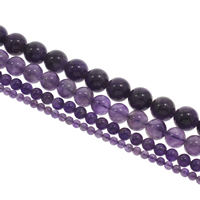 Natural Amethyst Beads, Round, February Birthstone Approx 1mm Approx 15 Inch 