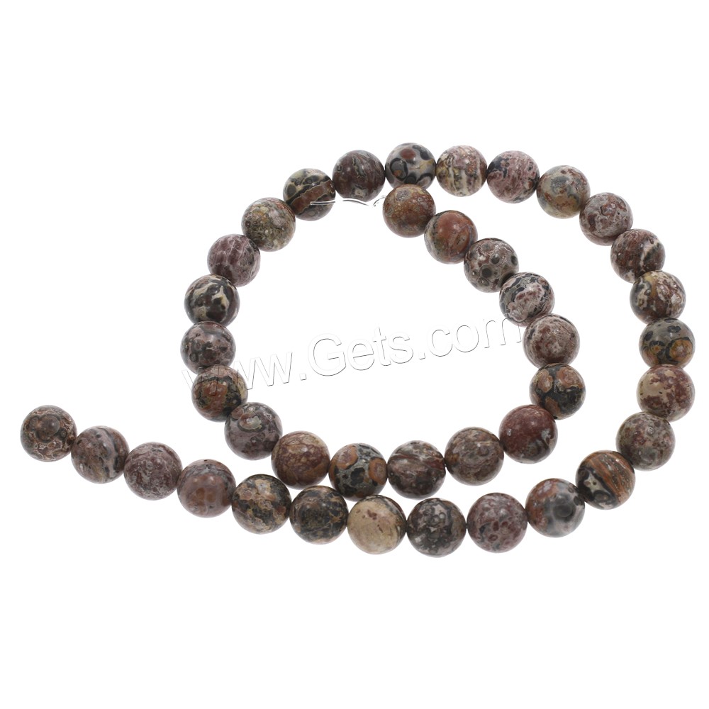 Leopard Skin Stone Bead, Round, different size for choice, Hole:Approx 1mm, Length:Approx 15 Inch, Sold By Strand