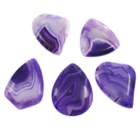 Lace Agate Pendants, purple - Approx 1mm 