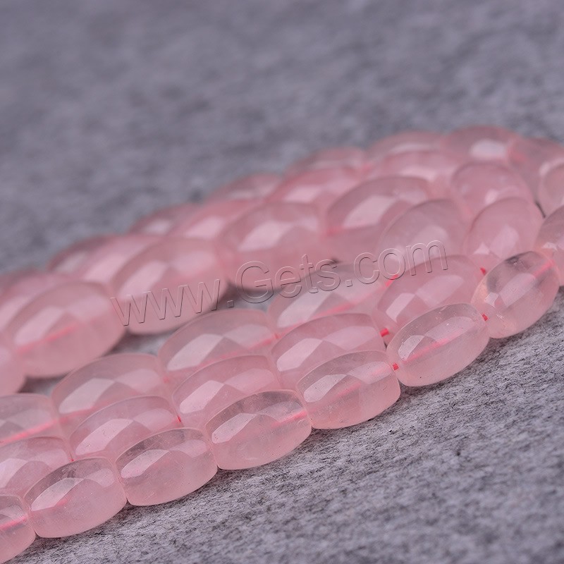 Perles en Quartz Rose naturel, ovale, normes différentes pour le choix, Trou:Environ 1-2mm, Longueur:Environ 15 pouce, Vendu par brin