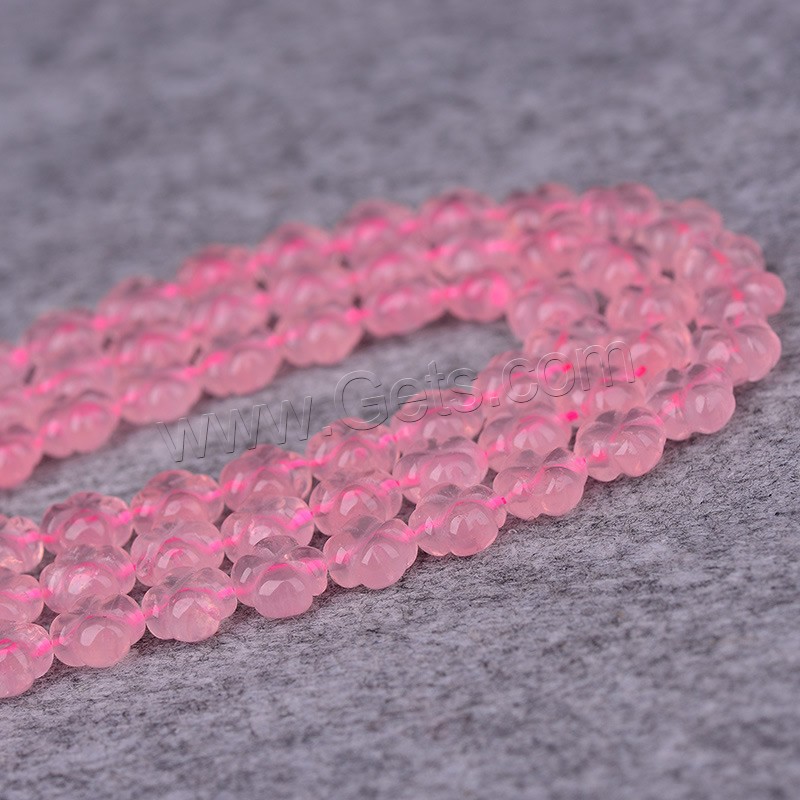 Natural Rose Quartz Beads, Four Leaf Clover, different size for choice, Hole:Approx 1-2mm, Length:Approx 15 Inch, Sold By Strand
