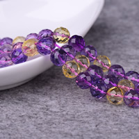 Natural Ametrine Beads, Round, synthetic & faceted Approx 1-2mm Approx 13.3 Inch 