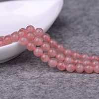 Strawberry Quartz Beads, Round, natural Grade AAAAA Approx 1mm Approx 15 Inch 