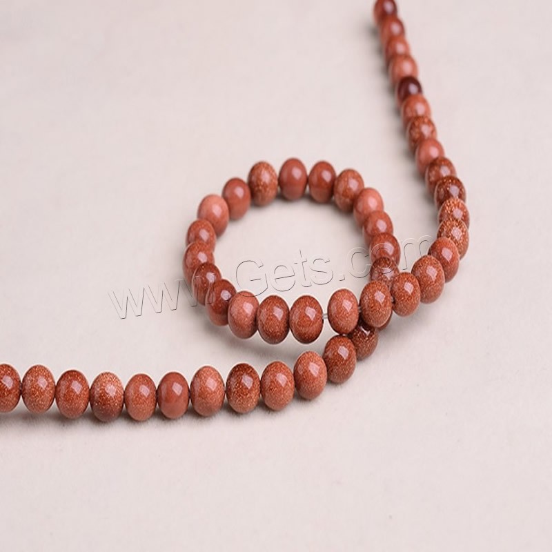 Goldstone Beads, Round, synthetic, different size for choice, Hole:Approx 1-2mm, Length:Approx 15 Inch, Sold By Strand