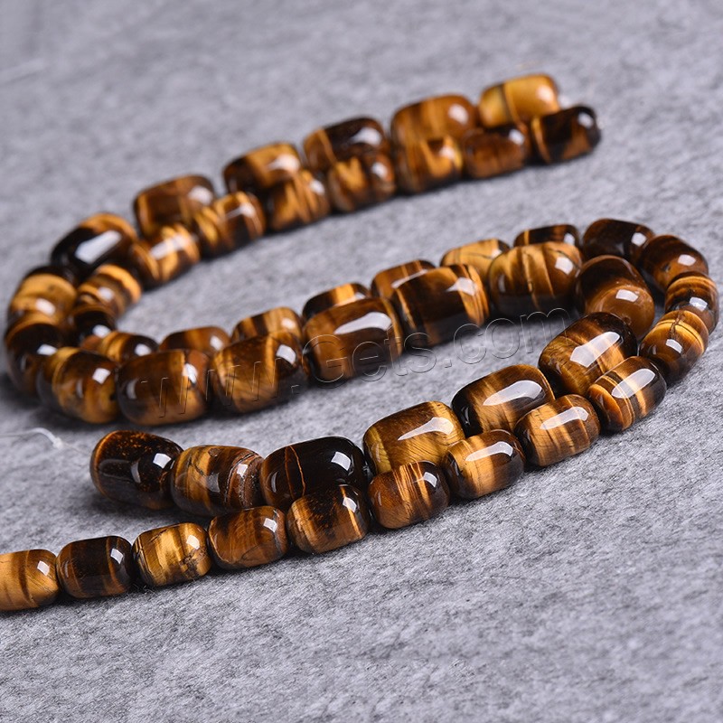 Tiger Eye Beads, Oval, natural, different size for choice, golden yellow, Grade AAAAA, Hole:Approx 1-2mm, Length:Approx 15 Inch, Sold By Strand