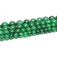 Jadeit Perlen, rund, verschiedene Größen vorhanden, Bohrung:ca. 1-2mm, Länge:ca. 15 ZollInch, verkauft von Strang