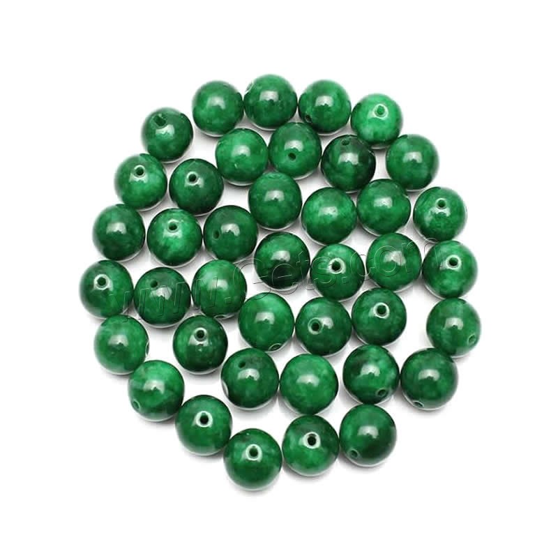 Jadeite Beads, Round, different size for choice, Hole:Approx 1-2mm, Length:Approx 15 Inch, Sold By Strand