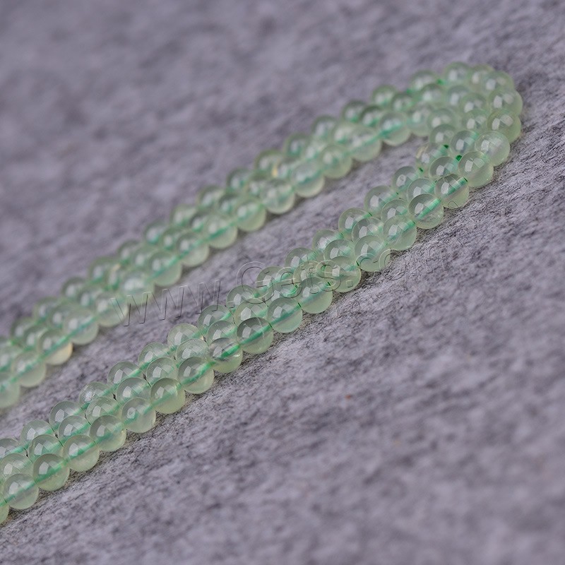 Prehnite Beads, Natural Prehnite, Round, natural, different size for choice, Grade AA, Hole:Approx 0.5-1mm, Length:Approx 15 Inch, Sold By Strand
