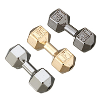 Zinc Alloy Jewelry Beads, Barbell, plated 
