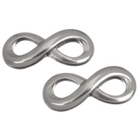 Stainless Steel Charm Connector, Infinity, 1/1 loop, original color Approx 