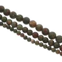 Unakite Beads, Round Approx 1mm Approx 15 Inch 