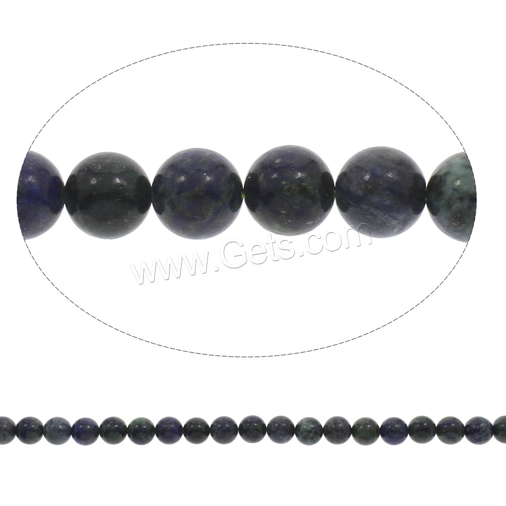 Synthetic Lapis Lazuli Bead, Round, different size for choice, Hole:Approx 1mm, Length:Approx 15 Inch, Sold By Strand