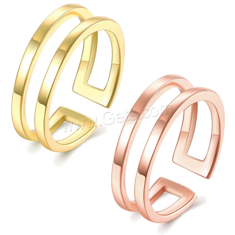 Brass, plated, more colors for choice, 6mm, US Ring Size:8, Sold By PC