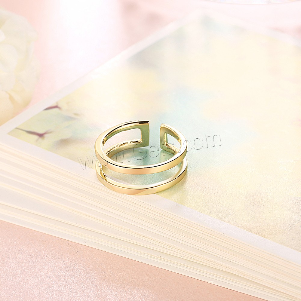 Favourer ® палец кольцо, Латунь, Другое покрытие, Много цветов для выбора, 6mm, размер:8, продается PC
