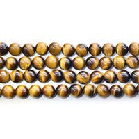 Tiger Eye Beads, Round, natural Grade A Approx 0.8-1.5mm Approx 15 Inch 