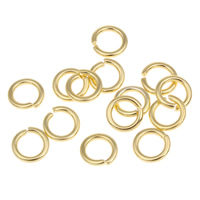 Machine Cut Brass Closed Jump Ring, Donut, plated Approx 