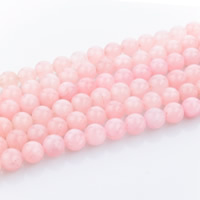 Natürliche Rosenquarz Perlen, rund, verschiedene Größen vorhanden, Bohrung:ca. 1mm, Länge:ca. 15 ZollInch, verkauft von Strang
