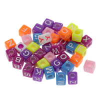 Solid Color Acrylic Beads, mixed, 6mm Approx 3mm, Approx 
