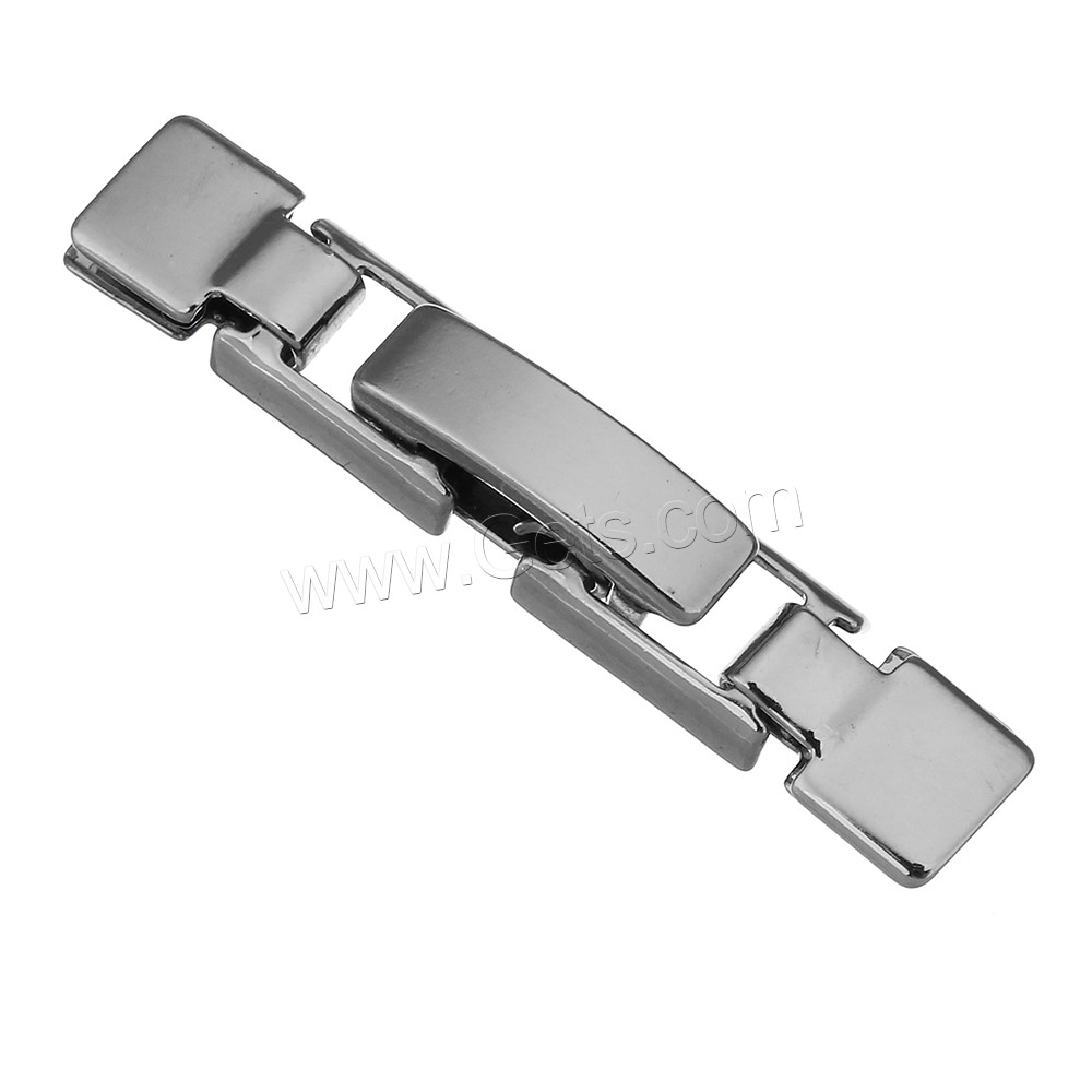 Brass Foldover Clasp, plated, more colors for choice, 26mm 7x4.5x1.5mm  10x3x4mm, 500PCs/Bag, Sold By Bag