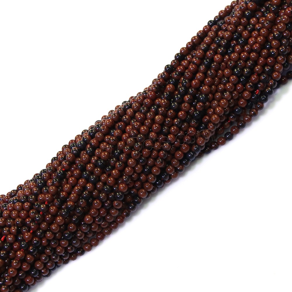 Бусины из камня махагон-обсидиан, коричневато-красный обсоди, Круглая, натуральный, разный размер для выбора, отверстие:Приблизительно 0.5mm, длина:Приблизительно 16 дюймовый, продается Strand